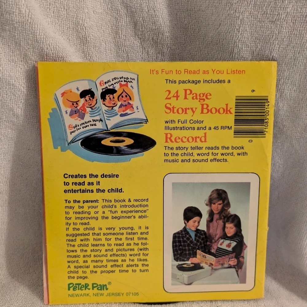 Peter Pan Beauty and the Beast Book & Record